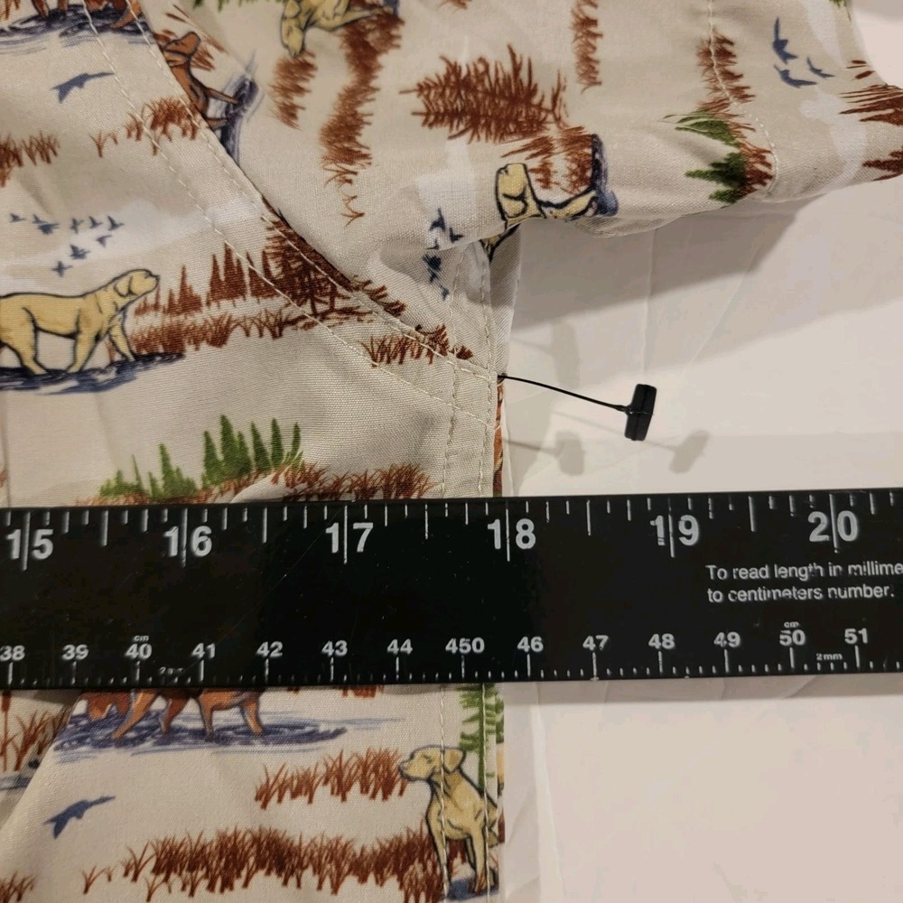 Burlebo Button Shirt Mens Small Lot Of 2 All Over Print Prairie Dog Birds Outdoo - Picture 8 of 9